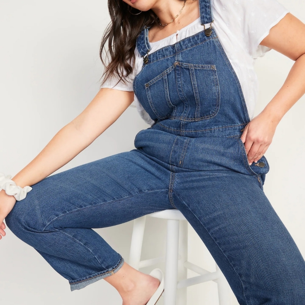 OLD NAVY Slouchy Straight Workwear Jean Overalls